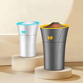 Auto hajuti auto õhuniisutaja ülivaikne mininiisutaja 5 V 2,5 W 2 udurežiimi värvilise valgusega auto kodukontori magamistuppa