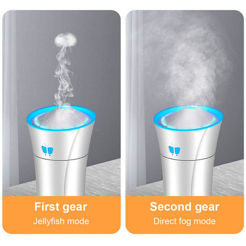 Auto hajuti auto õhuniisutaja ülivaikne mininiisutaja 5 V 2,5 W 2 udurežiimi värvilise valgusega auto kodukontori magamistuppa