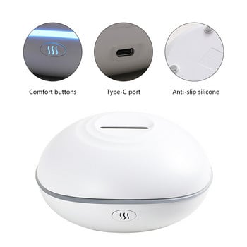 Flame Air Humidifier Waterless Auto-Off Aromatherapy Humidifiers Εξαιρετικά αθόρυβο με LED πολύχρωμο φως για αυτοκίνητο υπνοδωμάτιο καθιστικού