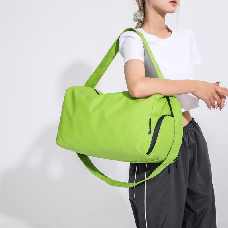 Unisex torba za fitness za pohranu, velika torba za ležerno vježbanje, vodootporna s pretincem za cipele Jednobojna jednostavna vanjska torba