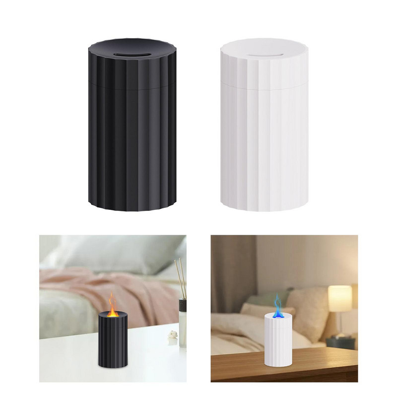 Liepsnos oro drėkintuvas eterinio aliejaus difuzorius rūko purškiklis liepsnos aromaterapinis aparatas automatiškai išsijungia mažas triukšmas gyvenamajam kambariui namuose