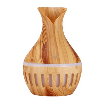 Mini Aroma Diffuser 300ml Wood Grain Aromatherapy Humidifiers Waterless Auto-Off Diffusers Essential Oil για υπνοδωμάτιο σαλόνι