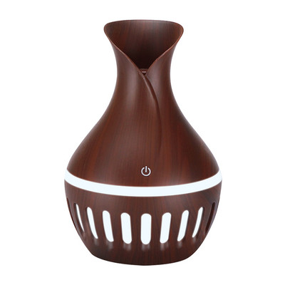 Mini aroomihajuti 300 ml puidutera aroomiteraapilised õhuniisutid, veevabad automaatselt väljalülituvad eeterlike õlide difuusorid magamistoa elutuppa