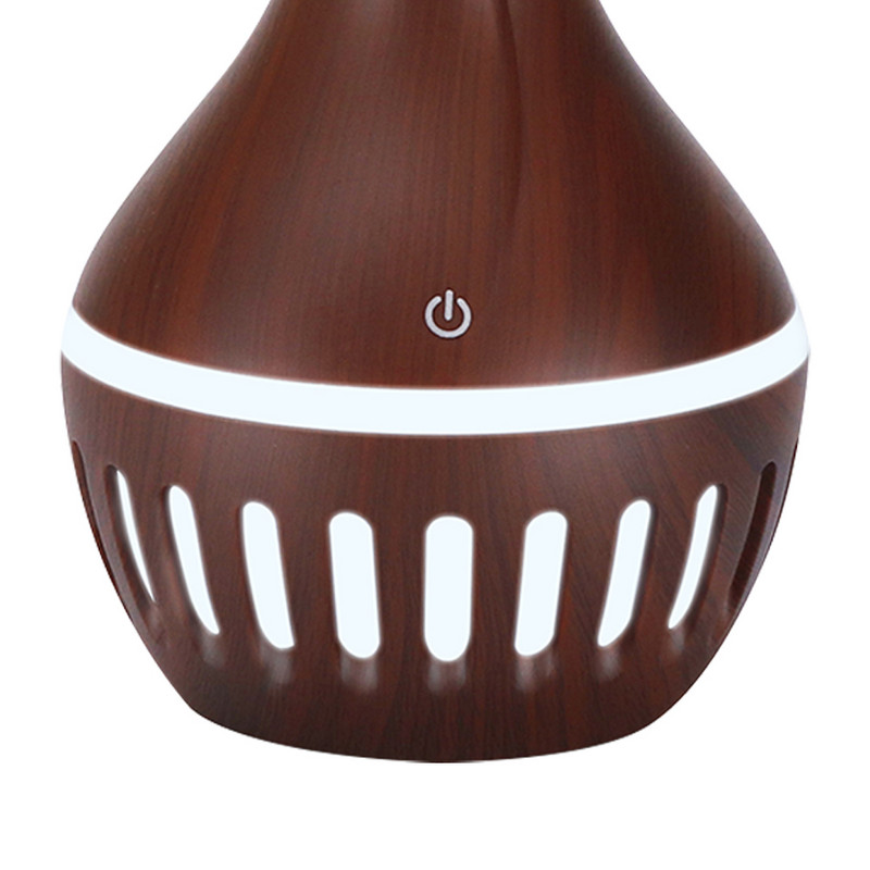 Mini aroomihajuti 300 ml puidutera aroomiteraapilised õhuniisutid, veevabad automaatselt väljalülituvad eeterlike õlide difuusorid magamistoa elutuppa
