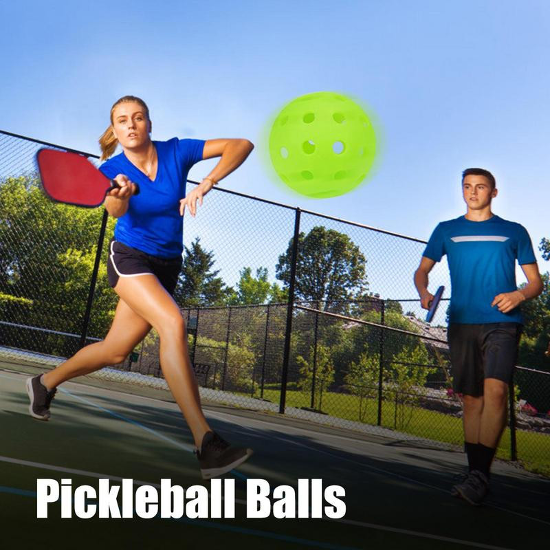 4бр. Pickleball 74MM Издръжливи Pickleball топки 26g 40 дупки Outdoor Pickleballs за състезания Pickleball Тренировки
