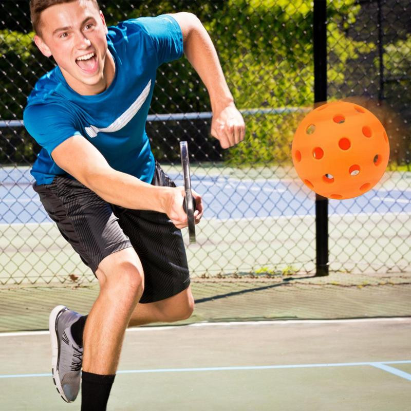 4бр. Pickleball 74MM Издръжливи Pickleball топки 26g 40 дупки Outdoor Pickleballs за състезания Pickleball Тренировки