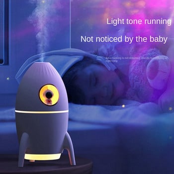 350Ml Mini Astronaut Air Purification Humidifier συνδεδεμένος για χρήση Υγραντήρας αέρα + Light Atmosphere For Home Pink