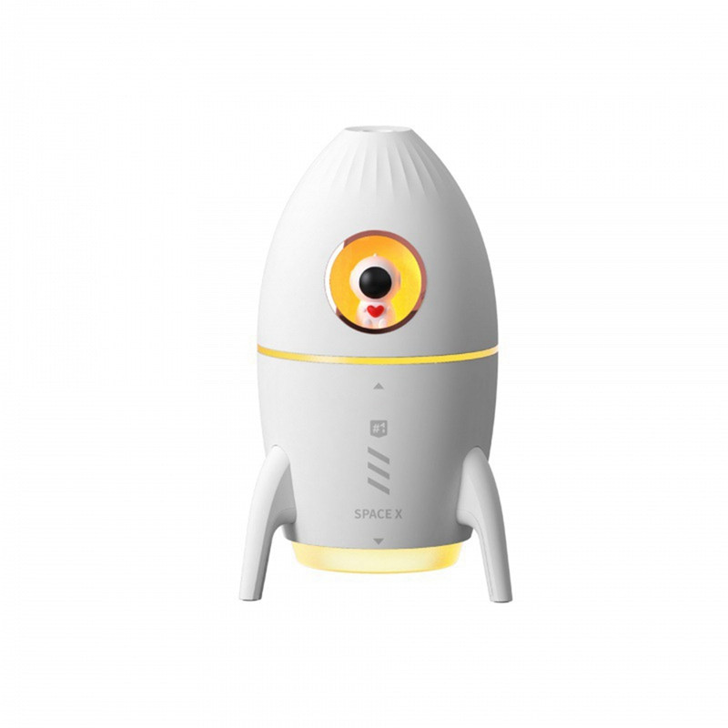 350Ml Mini Astronaut õhupuhastusniisutaja, ühendatud kasutamiseks õhuniisutaja + atmosfäärivalgus kodu roosa