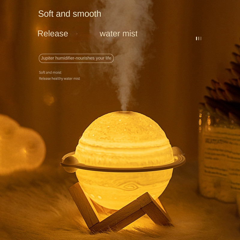 Jupiter Planet Moon ovlaživač zraka za pročišćavanje zraka s atmosferskim svjetlom za dom 200 ml uključen u struju za upotrebu ovlaživač zraka