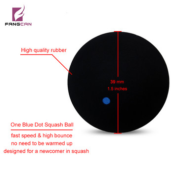1PC Επαγγελματική μπάλα σκουός από καουτσούκ για ρακέτα σκουός Red Dot Blue Bot μπάλα Γρήγορη ταχύτητα για αρχάριους ή για προπόνηση