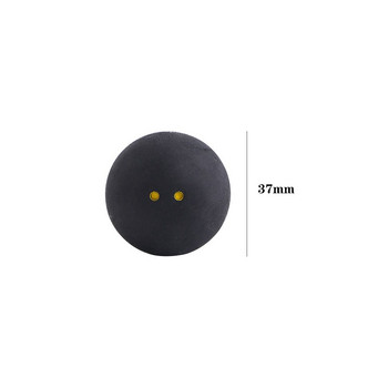 1 τεμ. μπάλα σκουός δύο κίτρινες κουκκίδες Αθλητικές μπάλες από καουτσούκ χαμηλής ταχύτητας Επαγγελματικός διαγωνισμός προπόνησης Εργαλείο αναπαραγωγής μπάλας σκουός