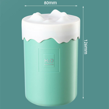 450ML Snow Mountain Humidifier Air Diffuser for Car Home Υπνοδωμάτιο Silent Mist Maker Colorful Lights USB Mini Humidifier