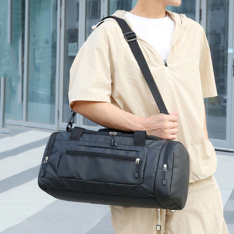 Ανδρική τσάντα γυμναστικής μεγάλης χωρητικότητας με θήκη παπουτσιών και αθλητική τσάντα προπόνησης Wet Pocket για Κάμπινγκ/Πεζοπορία/Πεζοπορία/Ταξίδια