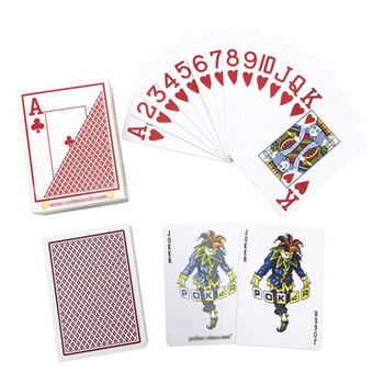 Κόκκινες Πλαστικές Κάρτες Πόκερ Τέξας Σετ Τυποποιημένων Σφραγισμένων Τράπουλων Συλλογή δώρων πόκερ μεγάλου αριθμού αδιάβροχο Magic Dmagic
