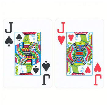 Червени пластмасови карти за покер Тексас Комплект карти за игра Стандартни запечатани тестета Magic Dmagic Водоустойчива колекция от подаръци за покер с големи числа