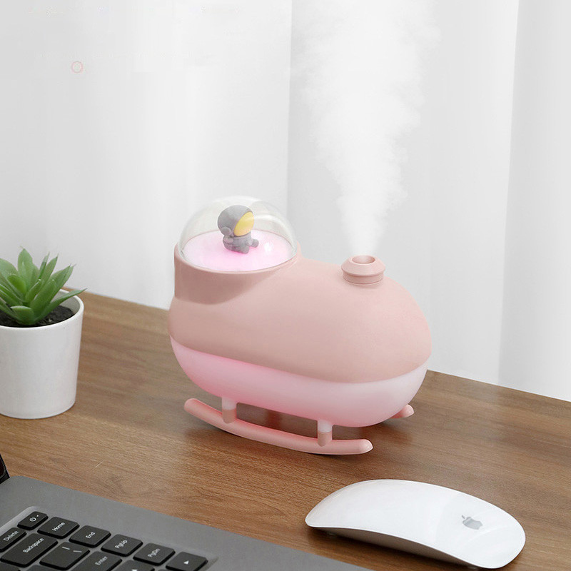 Svemirski brod Astronaut Ovlaživač zraka 300ML Aromaterapijski difuzor Mini stolni pročistač Ovlaživač zraka za kućni ured Cool Mist Maker