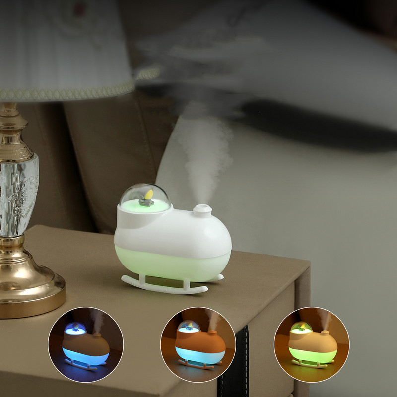 Svemirski brod Astronaut Ovlaživač zraka 300ML Aromaterapijski difuzor Mini stolni pročistač Ovlaživač zraka za kućni ured Cool Mist Maker