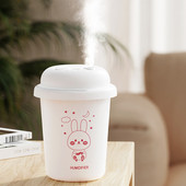 Cartoon Rabbit oro drėkintuvas Mini USB difuzorius 300ml Cool Mist Maker Humidificator stalinis valytuvas su spalvotomis lemputėmis namams