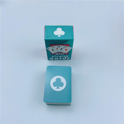 Jaukas MINI miniatūras spēles Pokers MINI spēļu kārtis 40x28mm miniatūras lellēm Piederums Mājas noformējums Augstas kvalitātes kāršu spēle