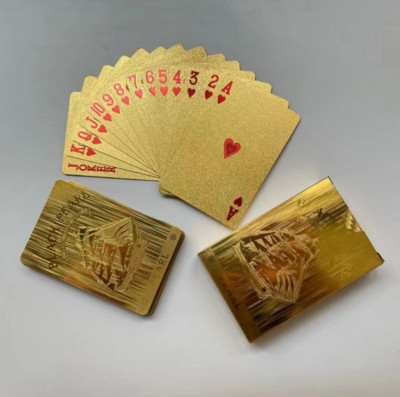 Póker kártyák PVC vízálló póker játékkártyák műanyag kristály játék tárolóedény ellenálló kreatív ajándék tartós póker 55db/d