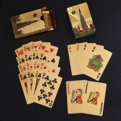 Póker kártyák PVC vízálló póker játékkártyák műanyag kristály játék tárolóedény ellenálló kreatív ajándék tartós póker 55db/d