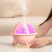 Spaceball ovlaživač zraka Slatki svemirski difuzor Nano raspršivač za stvaranje magle Stolni USB pročišćivač 350 ml sa svjetlima u boji