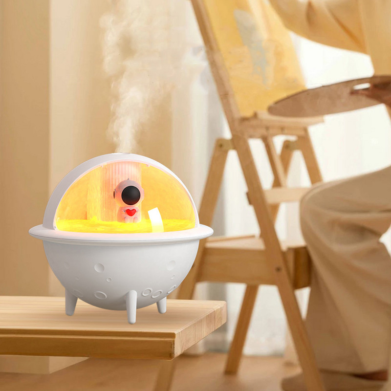 Spaceball ovlaživač zraka Slatki svemirski difuzor Nano raspršivač za stvaranje magle Stolni USB pročišćivač 350 ml sa svjetlima u boji