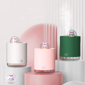 Cute Rabbit Air Diffuser Mini USB Humidifier Desktop Machine Aromatherapy 300ML 300ML Room Purifier Humidificer with Night Light