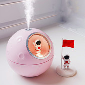 Mini Spaceman drėkintuvas USB oro difuzorius stalinis aromaterapinis rūko formuotojas Fogger 300ml valytuvas su lempos apšvietimu namų biurui