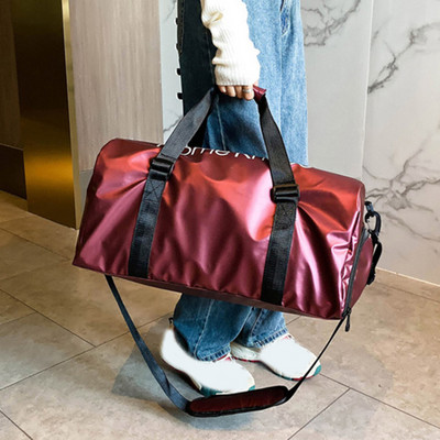 Τσάντα γυμναστικής Dry Wet Separation with shoes Fitness Sports Duffle Bag for Travel Duffel Carry on Beach for Yoga Swimming