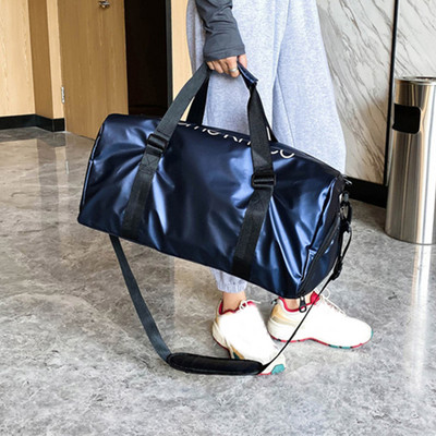 Τσάντα γυμναστικής Dry Wet Separation with shoes Fitness Sports Duffle Bag for Travel Duffel Carry on Beach for Yoga Swimming