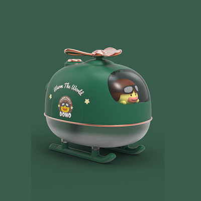 Lėktuvo dizaino drėkintuvas USB aromaterapinis aliejaus difuzorius Mini animacinis oro valytuvas 300 ml šalto rūko formuotojas rūkas su šilta šviesa