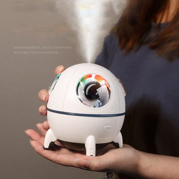 New Space Capsule Air Humidifier Desktop Aromatherapy Diffuser USB Mist Maker Machine 220ML Mini Purifier with Colorful Lights
