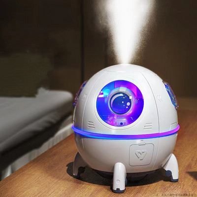 Naujas erdvinis kapsulinis oro drėkintuvas staliniam kompiuteriui aromaterapinis difuzorius USB rūko gaminimo mašina 220 ml mini valytuvas su spalvingomis šviesomis