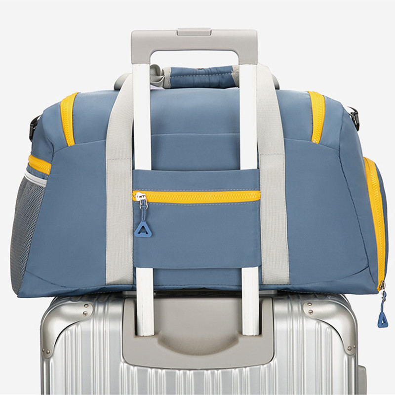 Модна фитнес чанта за пътуване Преносима спортна чанта за жени Мъже Пътна чанта за йога DryWet Separation Gym Bag с отделение за обувки