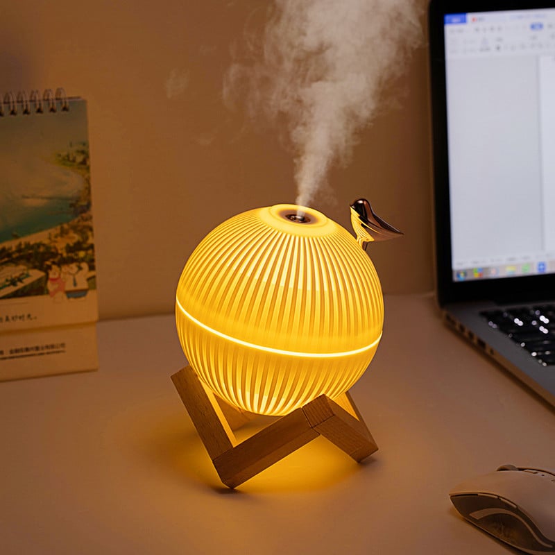 Little Onion Humidifier USB Mini Desktop Purifier Aromatherapy Oil Diffuser Portabke 300ML Mist Humidificer with Night Light