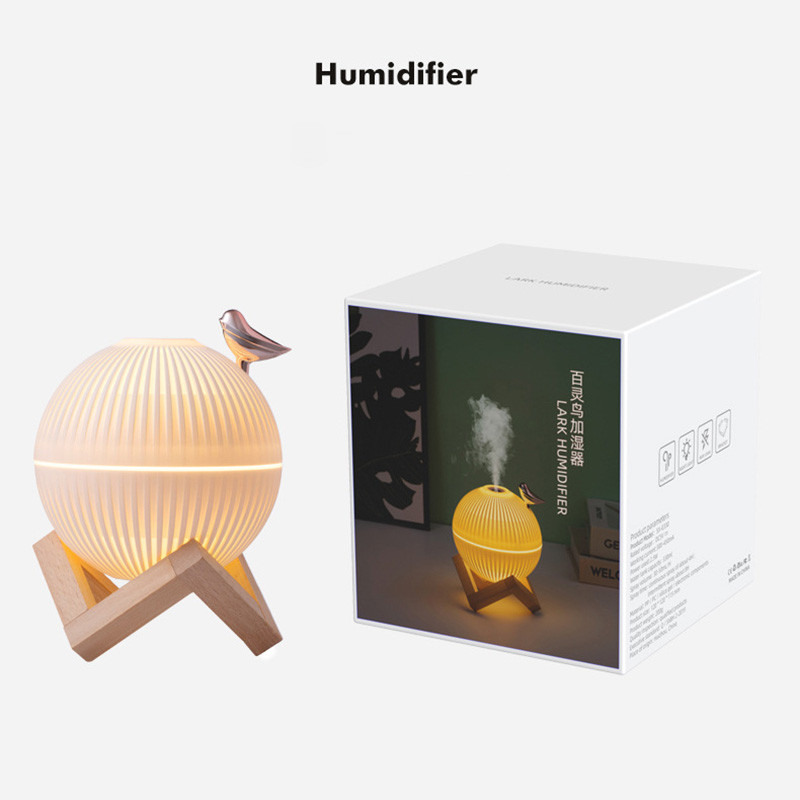 Little Onion Humidifier USB Mini Desktop Purifier Aromatherapy Oil Diffuser Portabke 300ML Mist Humidificer with Night Light