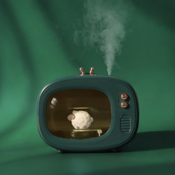 Телевизионен дизайн Овлажнител на въздуха Карикатура Дифузер Безжичен домакински пречиствател Машина за създаване на нано мъгла 400 мл Ароматна мъгла със светлина