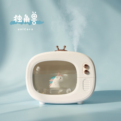 Σχεδιασμός τηλεόρασης Υγραντήρας αέρα Cartoon Diffuser Wireless Household Purifier Nano Mist Maker Machine 400ML Fragrance Fogger With Light