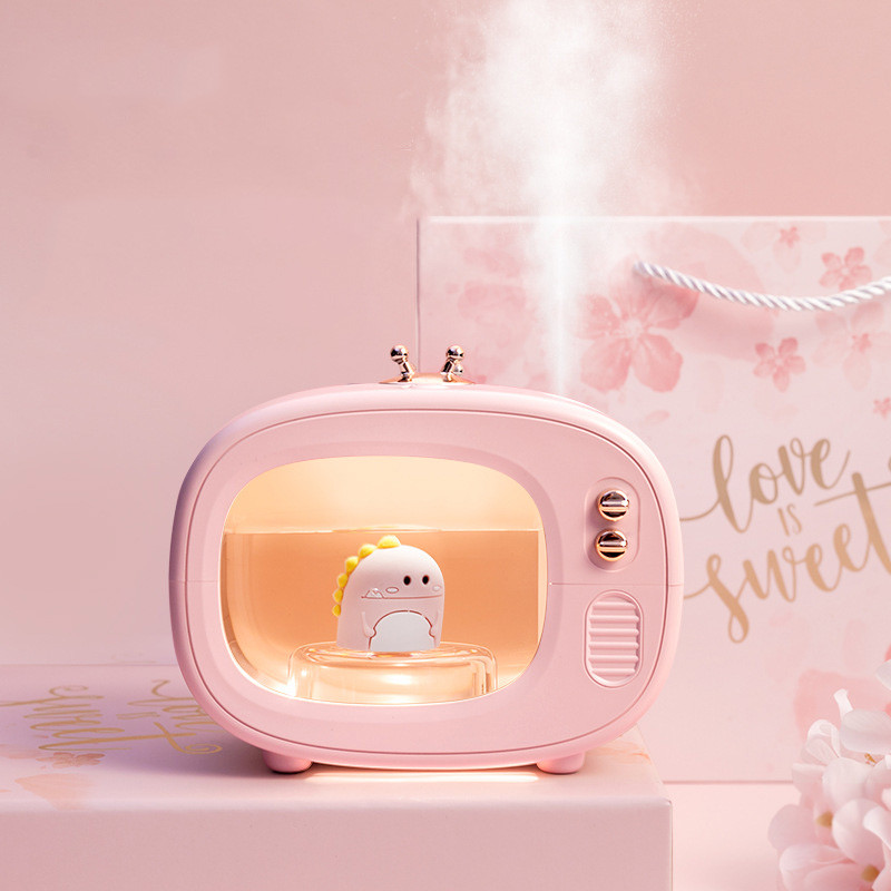 Σχεδιασμός τηλεόρασης Υγραντήρας αέρα Cartoon Diffuser Wireless Household Purifier Nano Mist Maker Machine 400ML Fragrance Fogger With Light