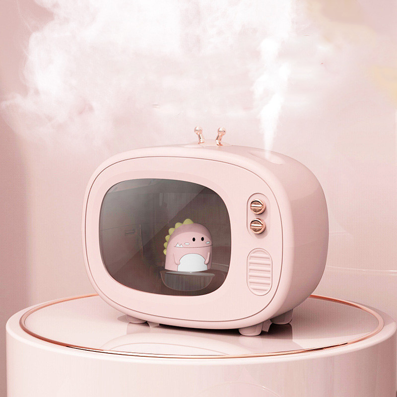 Σχεδιασμός τηλεόρασης Υγραντήρας αέρα Cartoon Diffuser Wireless Household Purifier Nano Mist Maker Machine 400ML Fragrance Fogger With Light