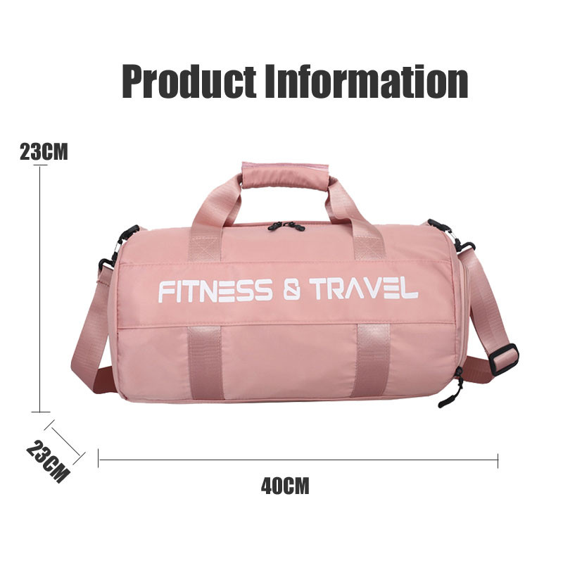 Atsparus vandeniui sportinis krepšys moterims, didelės talpos kelioninė rankinė, daugiafunkciniai šlapio ir sauso atskyrimo kūno rengybos krepšiai