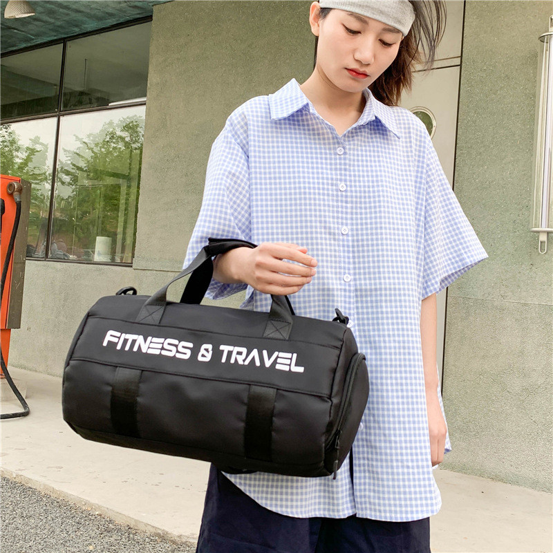 Atsparus vandeniui sportinis krepšys moterims, didelės talpos kelioninė rankinė, daugiafunkciniai šlapio ir sauso atskyrimo kūno rengybos krepšiai