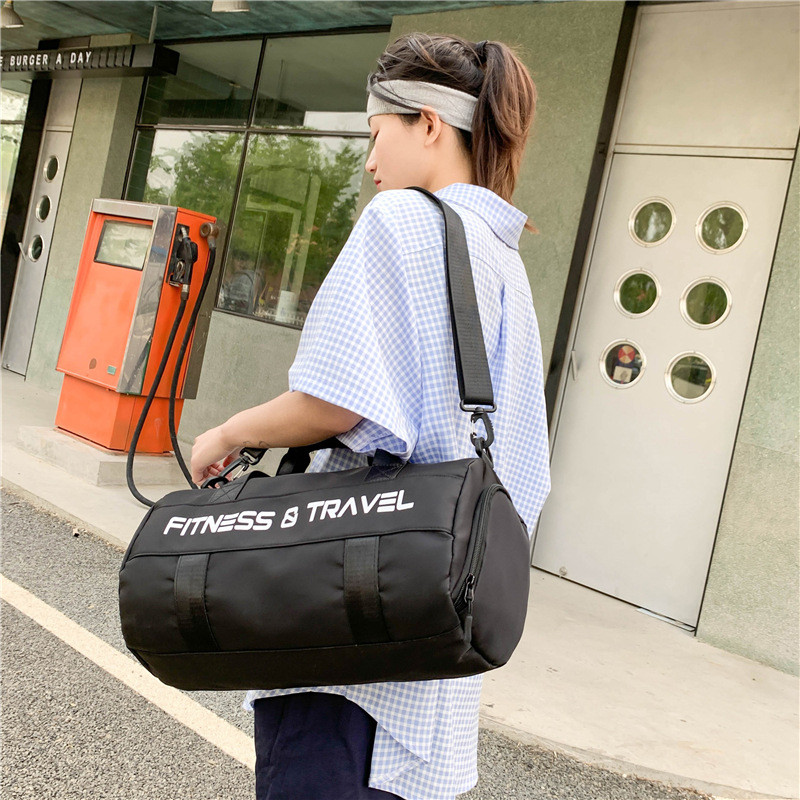 Atsparus vandeniui sportinis krepšys moterims, didelės talpos kelioninė rankinė, daugiafunkciniai šlapio ir sauso atskyrimo kūno rengybos krepšiai