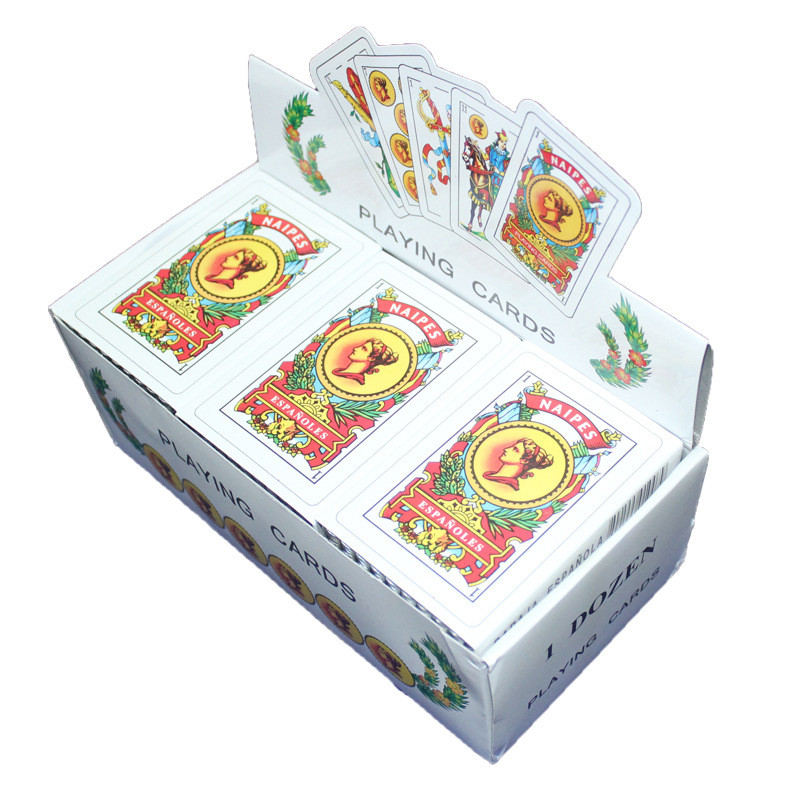 1 set/50 buc cărți de joc din plastic spaniol Cărți rezistente la apă Cărți de joc durabile Cadou creativ Joc de cărți de poker cu design nou