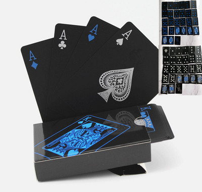 Комплект карти за игра (54 бр.) Водоустойчиви PVC карти за игра за игри на маса Magic Poker Solitaire