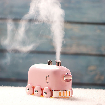 Mini Train Ultrahangos légpárásító 300ml Retro Web Celebrity USB Aroma Air Diffúzor Irodai Otthoni Illóolaj Diffúzor Fogger