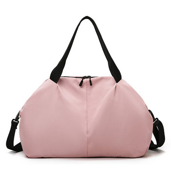 Модна спортна чанта за фитнес с голям капацитет за дамски багаж Пътни чанти Водоустойчива лека преносима чанта за къси разстояния