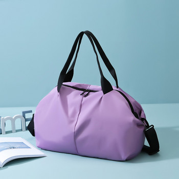 Модна спортна чанта за фитнес с голям капацитет за дамски багаж Пътни чанти Водоустойчива лека преносима чанта за къси разстояния