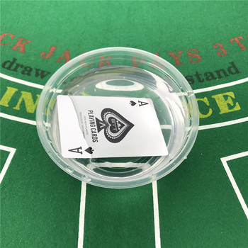 Карти за игра Пластмасови карти Baccarat Texas Hold\'em Poker PVC покери Настолни игри Червена и синя Водоустойчива игра с карти за носене